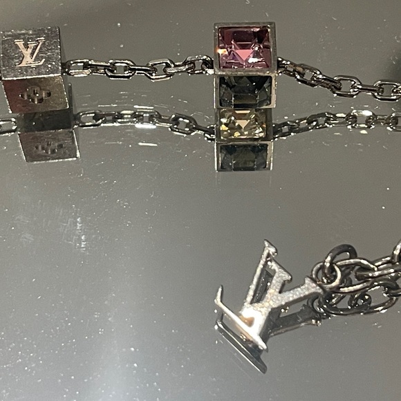 LOUIS VUITTON Swarovski Gamble Bracelet Silver CODE M65231 Authentic - Picture 7 of 9
